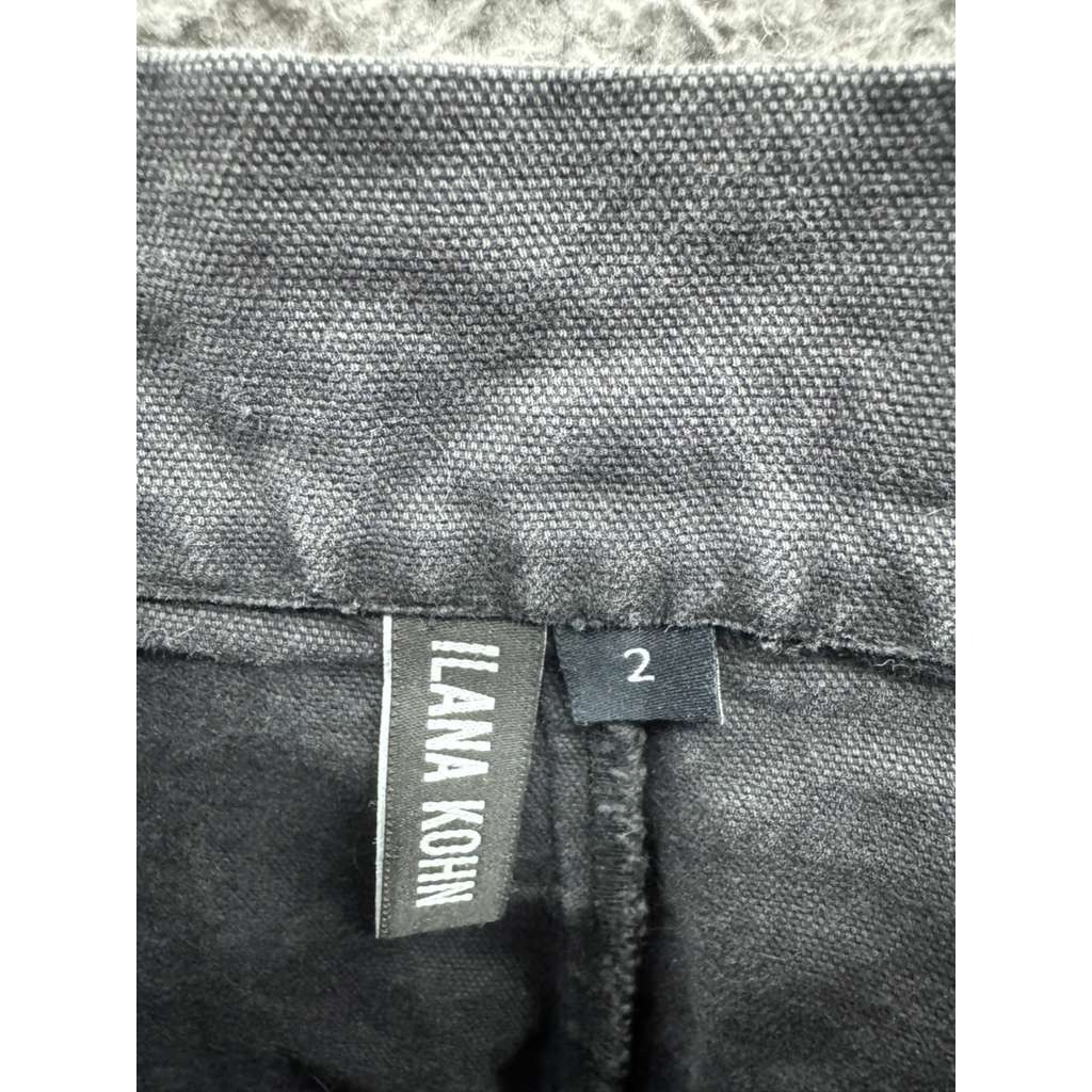 Ilana Kohn Huxie High Rise Canvas Tapered Pants Charcoal Grey Womens Size 2 — image 8 of 8